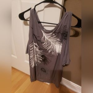 Venus Open slit arms feather top M